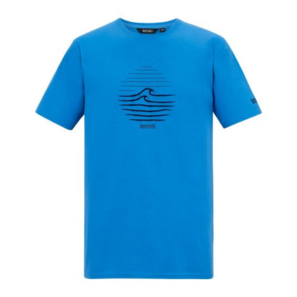 Front - Regatta Mens Cline IX Wave T-Shirt