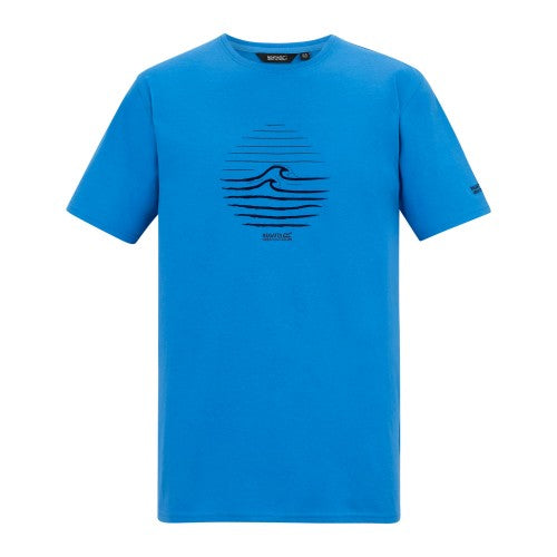 Front - Regatta Mens Cline IX Wave T-Shirt