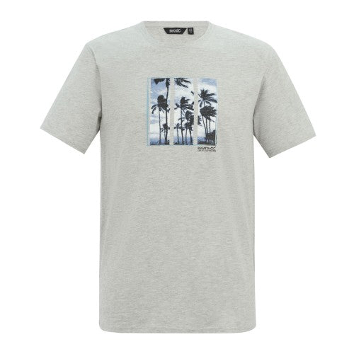 Front - Regatta Mens Cline IX Palm Tree T-Shirt