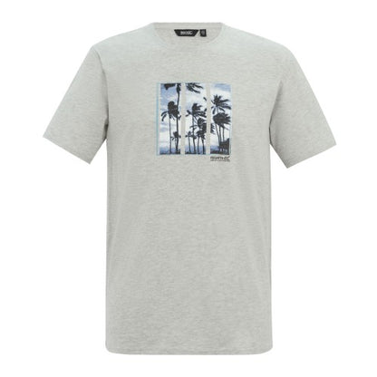 Front - Regatta Mens Cline IX Palm Tree T-Shirt