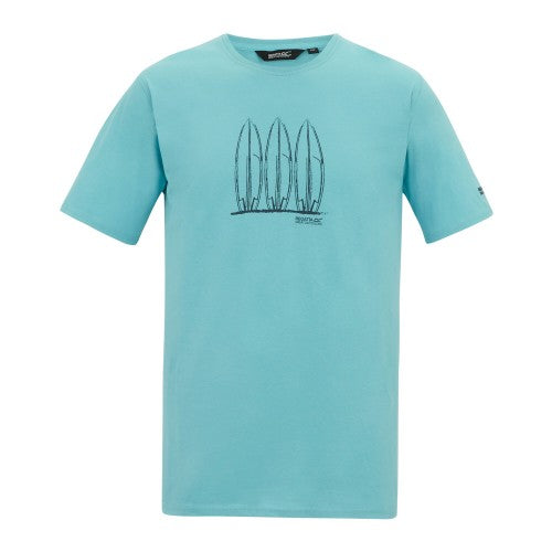 Front - Regatta Mens Cline IX Surfboard T-Shirt