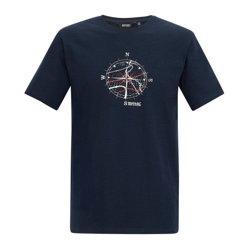 Front - Regatta Mens Cline IX Compass T-Shirt