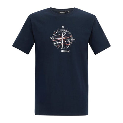 Front - Regatta Mens Cline IX Compass T-Shirt