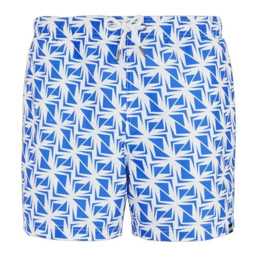 Front - Regatta Mens Loras Geometric Swim Shorts