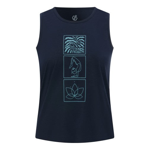 Front - Dare 2B Womens/Ladies Harmonic Mandala Lotus Bamboo Vest Top