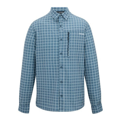 Front - Regatta Mens Checked Insect Repellent Travel Shirt