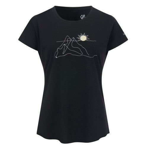Front - Dare 2B Womens/Ladies Serenity Linear Mountain T-Shirt