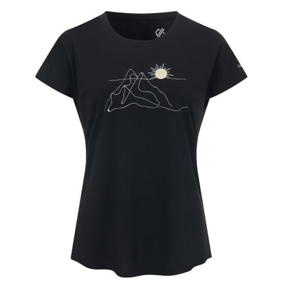 Front - Dare 2B Womens/Ladies Serenity Linear Mountain T-Shirt