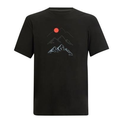 Front - Regatta Mens Fingal Moon Mountain T-Shirt