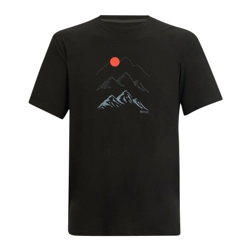 Front - Regatta Mens Fingal Moon Mountain T-Shirt