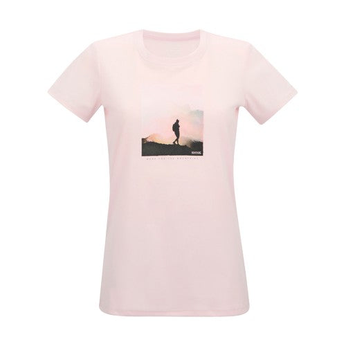 Front - Regatta Womens/Ladies Fingal Adventure Print T-Shirt