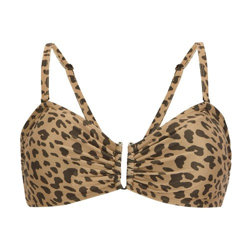 Front - Regatta Womens/Ladies Aceana III Leopard Print Bikini Top