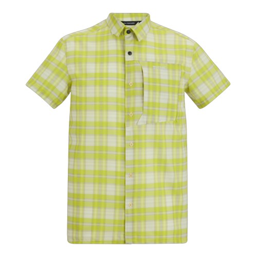 Front - Regatta Mens Checked Insect Repellent Short-Sleeved Travel Shirt