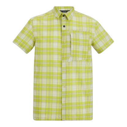 Front - Regatta Mens Checked Insect Repellent Short-Sleeved Travel Shirt
