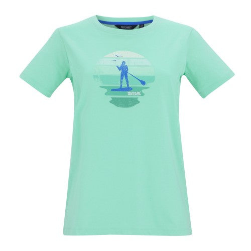 Front - Regatta Womens/Ladies Filandra VX Sunset Paddleboard T-Shirt