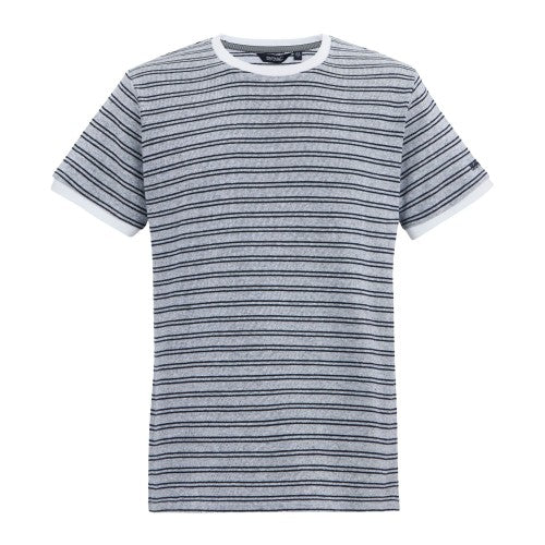 Front - Regatta Mens Benlin Striped T-Shirt