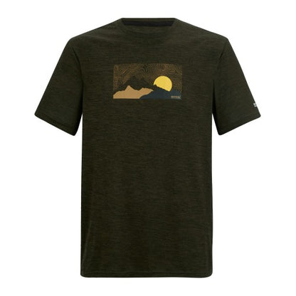 Front - Regatta Mens Fingal Landscape T-Shirt