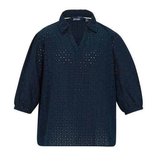 Front - Regatta Womens/Ladies Nofino Broderie Shirt