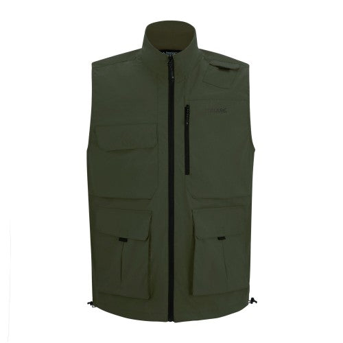 Front - Regatta Mens Light Insect Repellent Travel Body Warmer