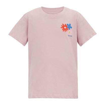Front - Regatta Childrens/Kids Bosley Floral Back Print T-Shirt