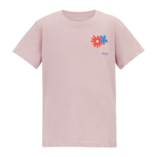 Front - Regatta Childrens/Kids Bosley Floral Back Print T-Shirt