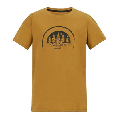 Front - Regatta Childrens/Kids Bosley Camping T-Shirt