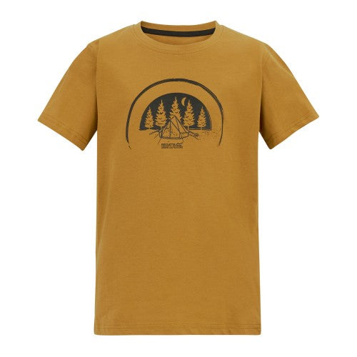 Front - Regatta Childrens/Kids Bosley Camping T-Shirt