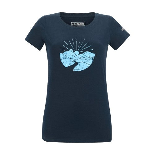 Front - Regatta Womens/Ladies Breezed Mountain Scene T-Shirt