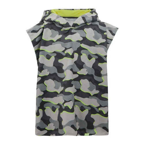 Front - Regatta Childrens/Kids Camo Bath Robe