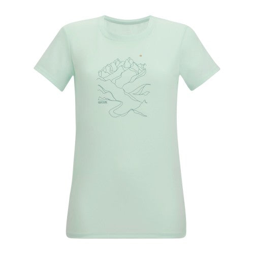 Front - Regatta Womens/Ladies Fingal Line Art T-Shirt