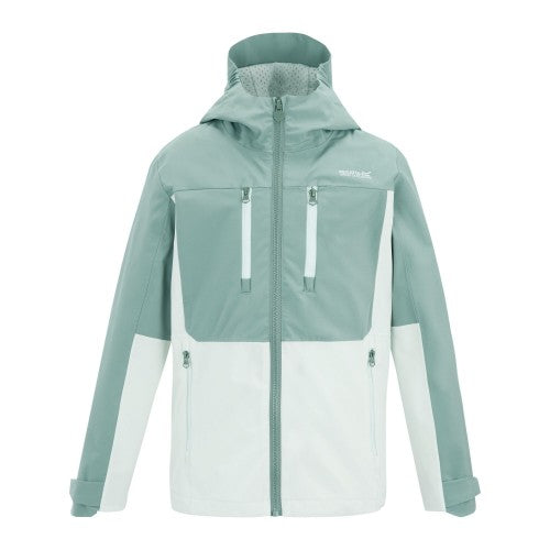 Front - Regatta Childrens/Kids Highton Monochrome Waterproof Jacket