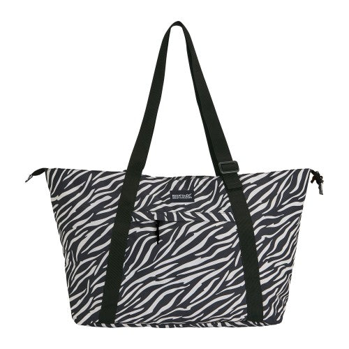 Front - Regatta Boulder Zebra Print Tote Bag