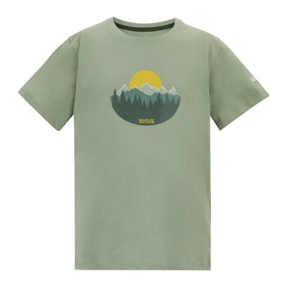 Front - Regatta Childrens/Kids Bosley Sunset T-Shirt
