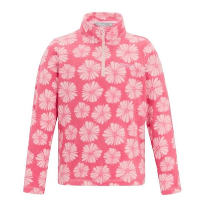 Front - Regatta Childrens/Kids Hot Shot II Flower Fleece Top