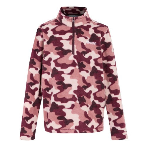 Front - Regatta Childrens/Kids Hot Shot II Camo Fleece Top
