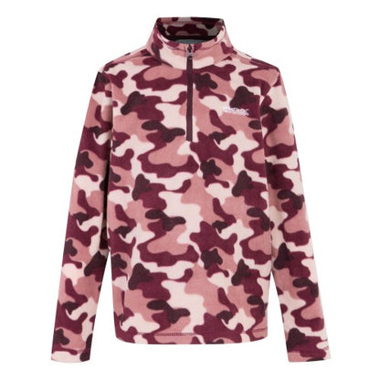 Front - Regatta Childrens/Kids Hot Shot II Camo Fleece Top