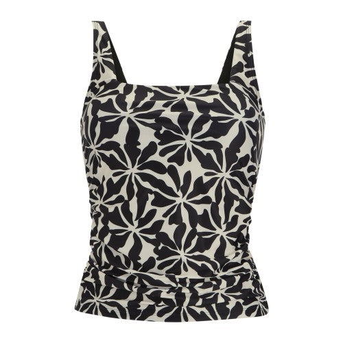 Front - Regatta Womens/Ladies Loria Abstract Floral Tankini Top