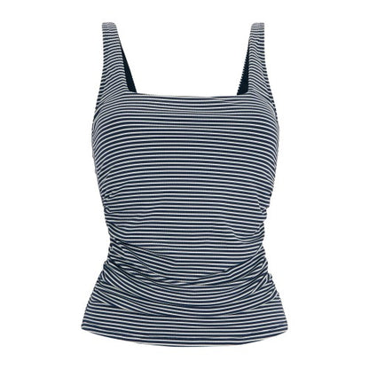 Front - Regatta Womens/Ladies Loria Stripe Seersucker Tankini Top