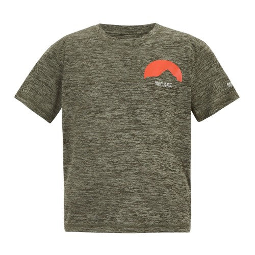 Front - Regatta Childrens/Kids Alvarado Back Print T-Shirt