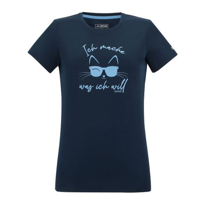 Front - Regatta Womens/Ladies Fingal Slogan Cat T-Shirt