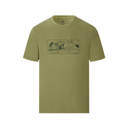 Front - Dare 2B Mens Movement III Mountain Scene T-Shirt