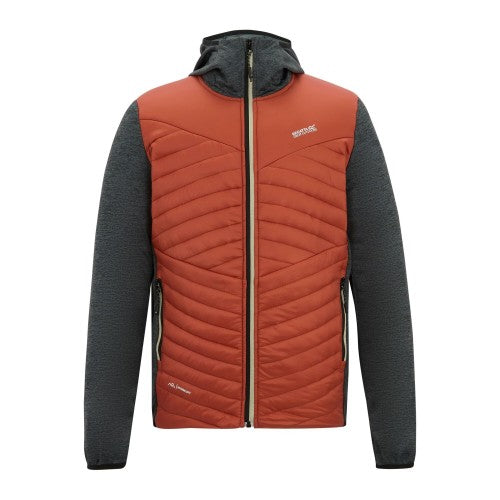 Dark Forest Green - Front - Regatta Mens Andreson Marl Hybrid Jacket