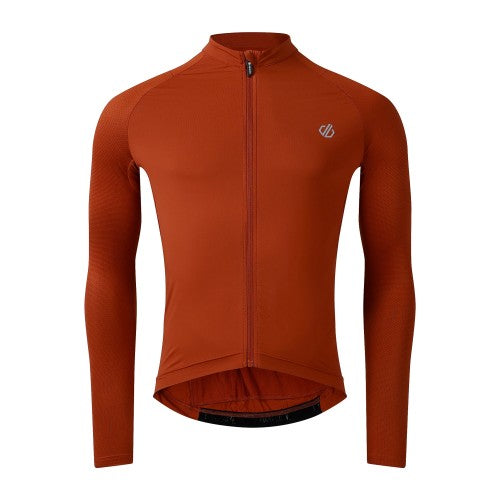 Front - Dare 2B Mens Lightning Long-Sleeved Cycling Jersey