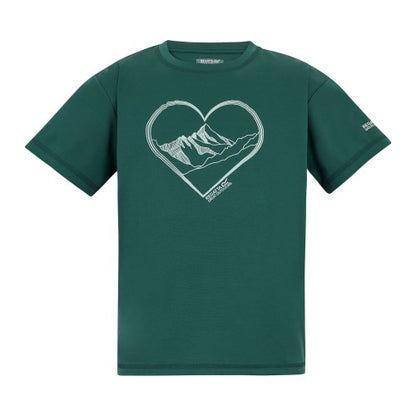 Front - Regatta Childrens/Kids Aria Heart T-Shirt