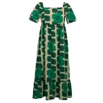 Front - Regatta Womens/Ladies Orla Kiely Giant Square Flower Summer Midi Dress