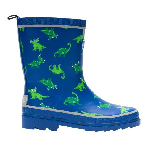 Front - Regatta Childrens/Kids Mudplay III Dinosaur Wellington Boots