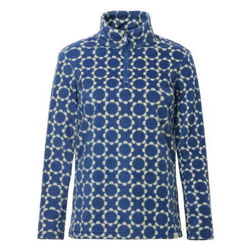 Front - Regatta Womens/Ladies Orla Kelly Daisy Hoop Quarter Zip Fleece Top