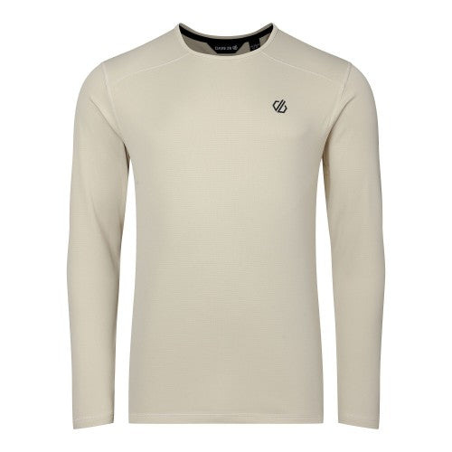 Front - Dare 2B Mens Ventura Grid Crew Neck Fleece Top