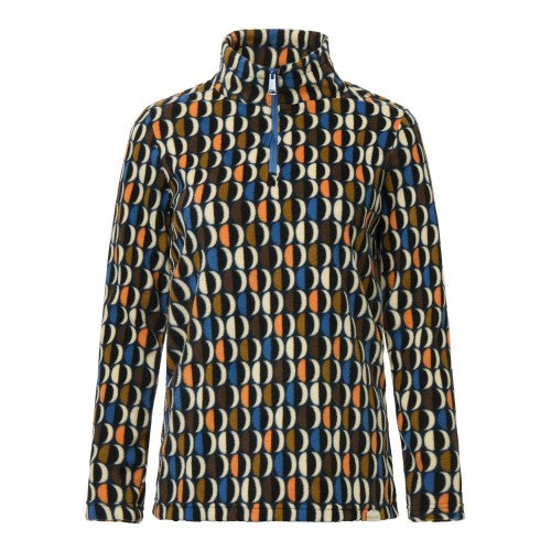 Front - Regatta Womens/Ladies Orla Kiely Oval Half Zip Fleece Top