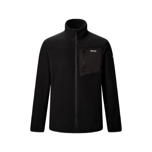 Front - Regatta Mens Eadle Logo Full Zip Fleece